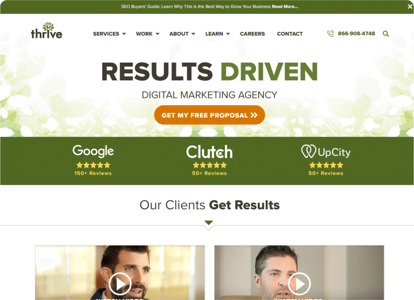 Thrive Digital Agency Website Clone